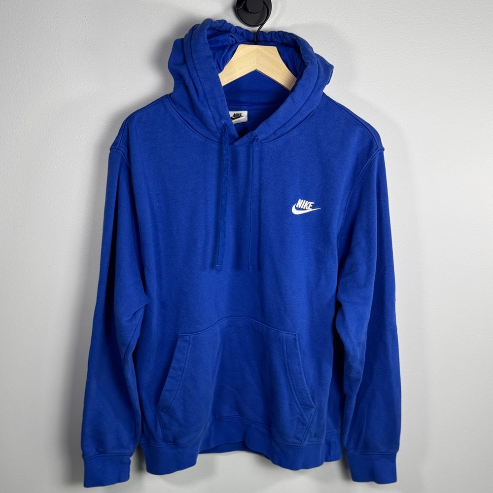 Nike Swoosh Hoodie Blue Size Large